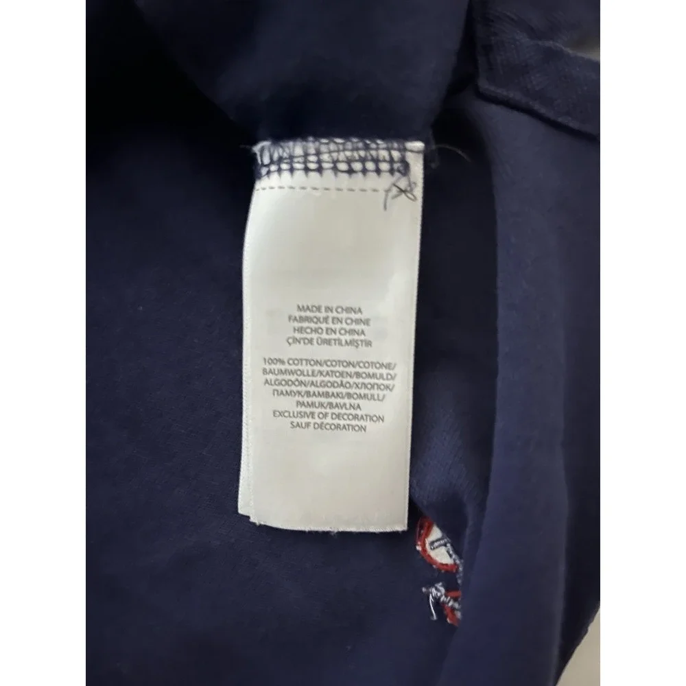 Ralph Lauren Knit Oxford Polo Shirt Men's Size 2XB Blue AOP Sailboats Lobsters